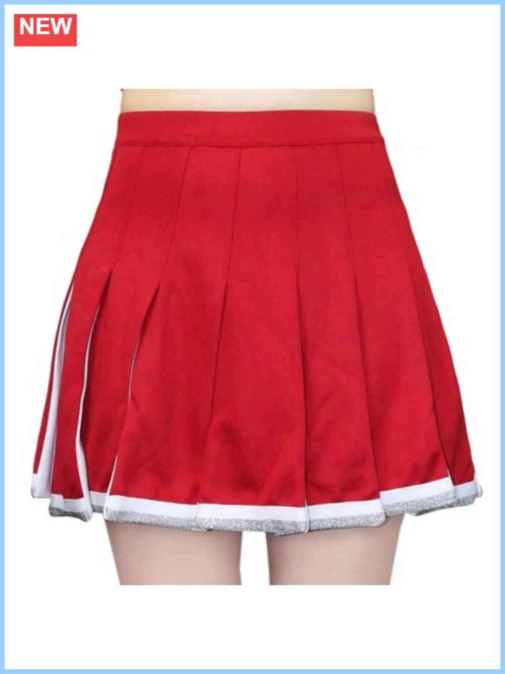 Pleated Cheerleading Skirt Uniform A-Line 100% Polyester Adult
